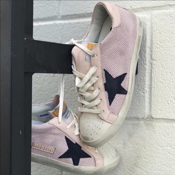 pink and blue superstars